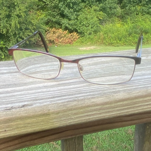 Anne Klein glasses frames AK5015 burgundy marble - Picture 11 of 13